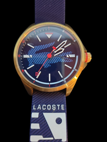 Lacoste analog blue dial men - dial, men's