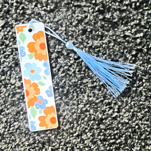 Floral metal bookmark with - bookmark,
