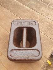 Antique Cast Iron 28lb Weight Door Stop Garden Gazebo Bar Weight 12.7kg