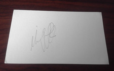 MICHAEL VELLA Hand Signed White Card