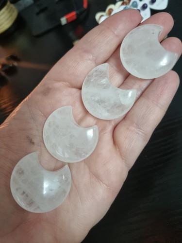 Clear quartz chunky moon - chunky,