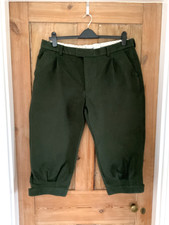 Barbour Mens Olive Green Moleskin Breeks/Plus-fours. Waist 42"