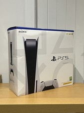 Playstation 5 (BOX ONLY) Manuals Included 825GB Disc Edition White No Console