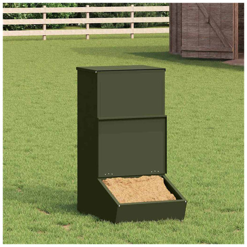 Pig feeder olive - pig,