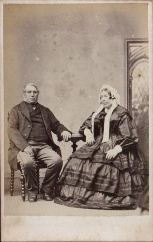 Chester cdv old couple lady - chester,