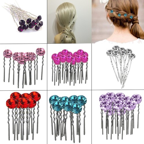 40x diamante floral hair - 5-40x,