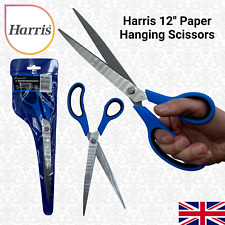 12" Harris Wallpaper Scissors Long Paper Hanging Shear Stainless Steel Soft Grip