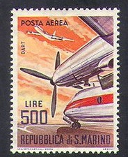 San Marino 1963 Dart Turboprop/Planes/Aircraft/Aviation/Transport 1v (n36631)