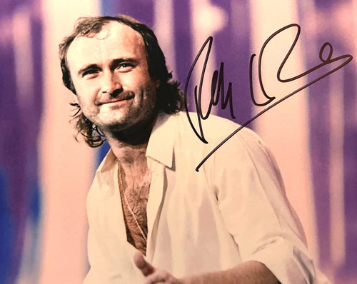 Phil collins signed 8x10 - collins, 8x10"