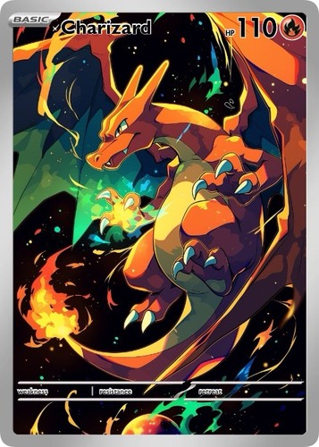 Charizard pokémon card fan - charizard,