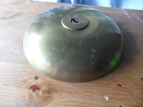 Large brass clock bell - brass, 23