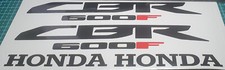 2 X GLOSS BLACK  CBR600F  VINYL DECALS  290MM X 47MM AFTERMARKET