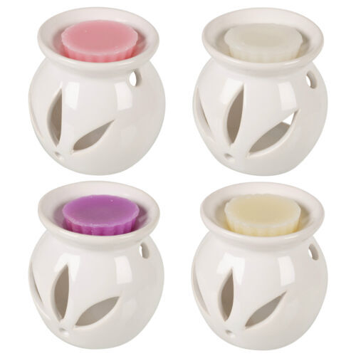 White ceramic scented candle - ceramic,