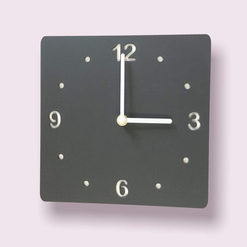Square two colour clocks - two,
