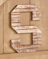 "S" MONOGRAM LARGE RUSTIC