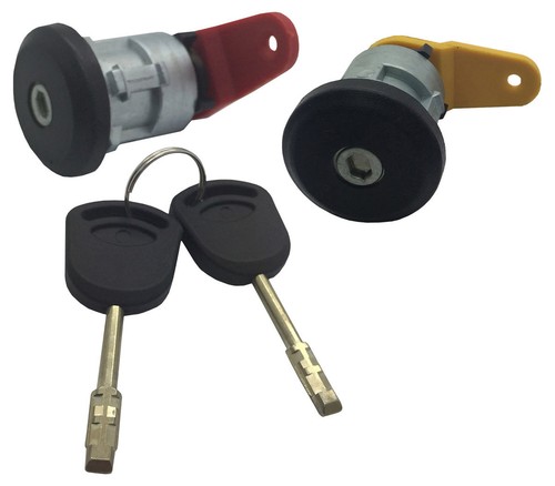 Front door lock barrel - front,