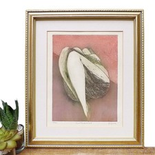 Aquatint Original Signed Etching Framed Limited Edition Print Art Portrait Woman