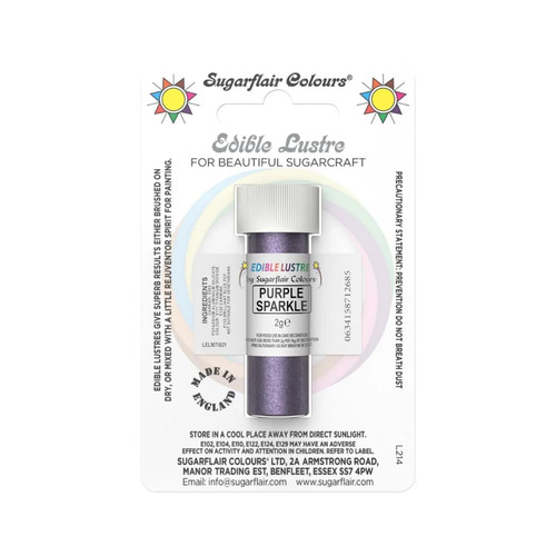 Purple sparkle edible - sparkle,
