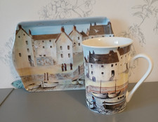 Creative Tops Mug and Small Tray New M Bonfield Seaside