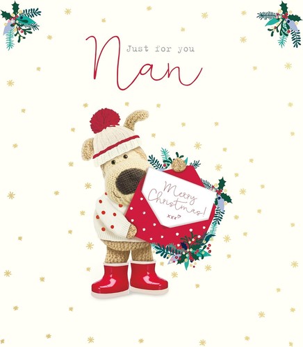 Boofle with open envelope - with, an