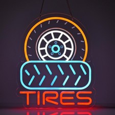 Tires neon sign - neon,