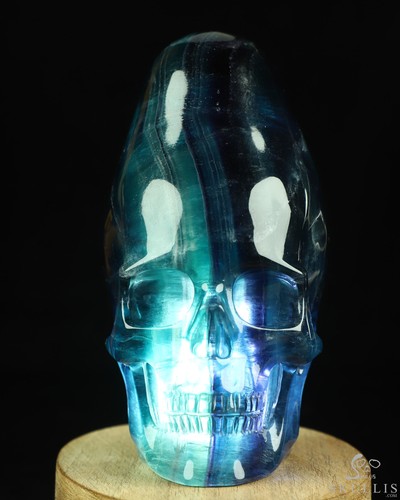 Hollow fluorite hand - 4.8",