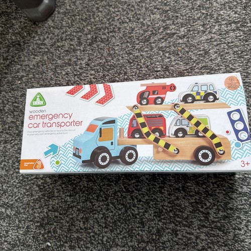 Wooden emergency car - wooden,