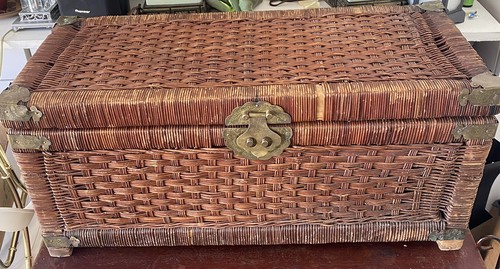 Vtg chinoiserie handwoven - vtg,