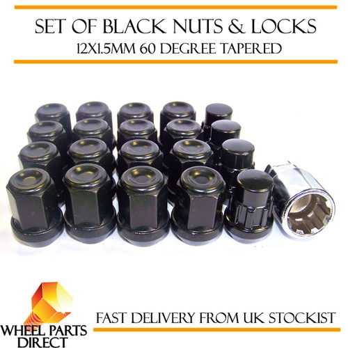 Black wheel nuts locks - wheel, &