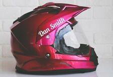  Personalised Helmet Stickers Custom Text Decal Motorbike Name Lettering Sticker