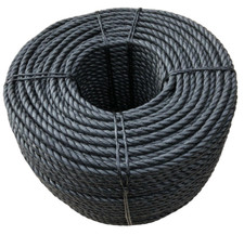 Black polyprop rope - black,