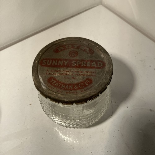 Vintage glass jar for - jar, "sunny