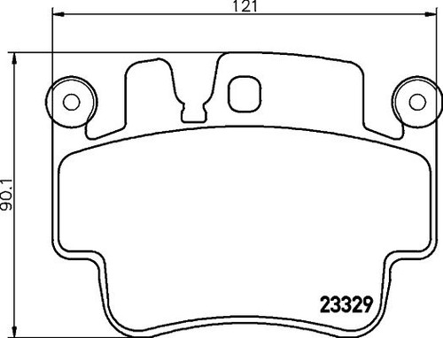 Mintex rear brake pad - rear, fits