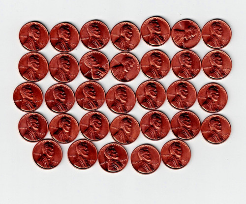 Partial roll 1949 p - roll, coins)