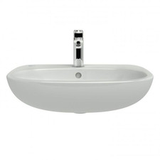 Ideal Standard Tesi 550mm Semi-Recessed Basin With Overflow - White - T352601