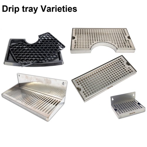 Stainless steel drip tray wall - stainless,