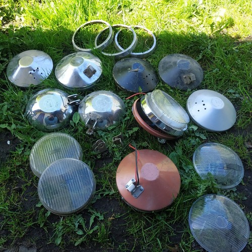 Lot vintage old headlight - vintage,