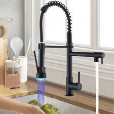 Black LED Kitchen Mixer Taps