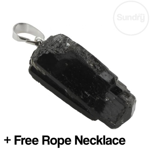Raw shungite pendant emf - shungite,