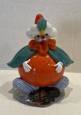 5.5” Glass Clown figurine-
