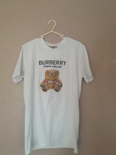 Cotton Burberry Embroided Teddy Bear Shirt xl