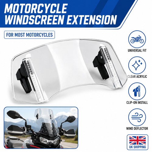 Motorcycle windshield spoiler - windshield,