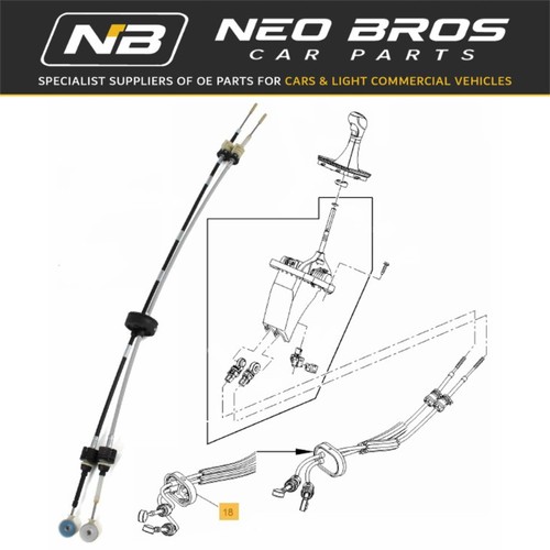 Manual gear selector - selector, cables