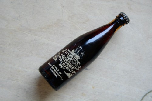 Miniature 1950s guiness bottle - miniature,