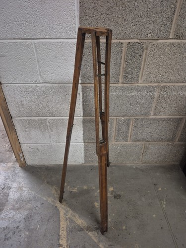 Wooden camera tripod vintage - wooden,