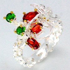 Gemstone ring Natural Chrome