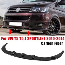 For VW TRANSPORTER T5 T5.1 SPORTLINE 10-14 Carbon Color Lower Front Splitter Lip