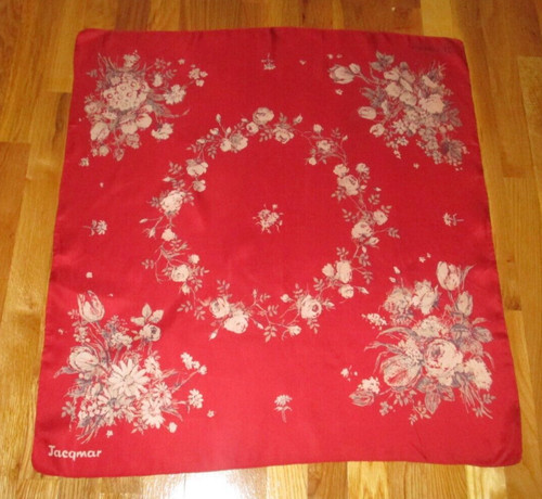 Jacqmar red gray floral 100 - jacqmar, 100%