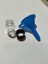 Glass Vial And Funnel Set. Gold Panning Equipment