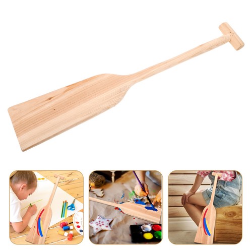 Wooden unfinished oar shape - unfinished,